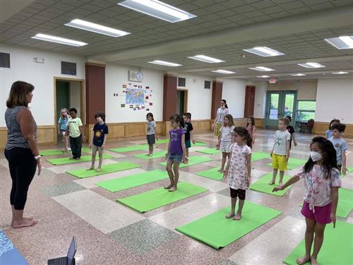 Students Doing Yoga
